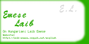 emese laib business card